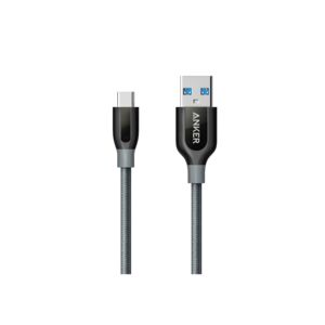 Anker Powerline+ 2.0 USB-C to USB-C Cable Black and Grey 3ft Anker Powerline+ 2.0 USB-C to USB-C Cable Black and Grey 3ft